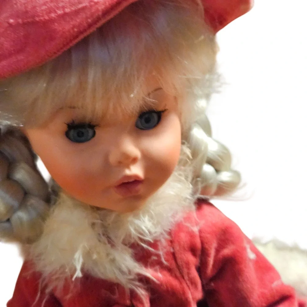 Vintage Braided Blonde Doll 17